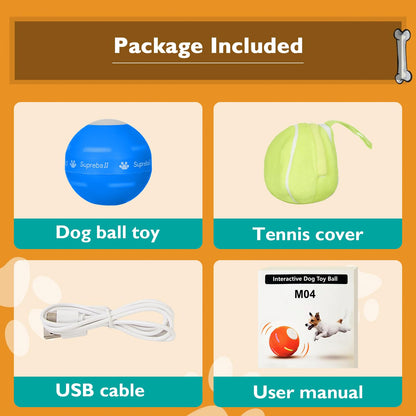 PetDroid Interactive Dog Toys Dog Ball Blue