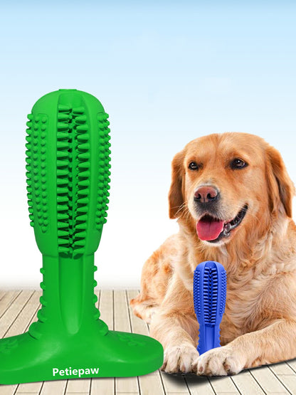 Petiepaw Dog Toothbrush Chew Toys Dog Teeth Cleaning Stick,Puppy Brushing Dental Oral Care for Small Medium Large Dogs